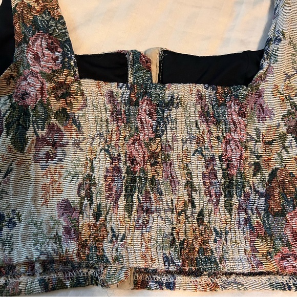 Wild Fable Floral Victorian Corset Bustier Crop Top - Picture 9 of 9